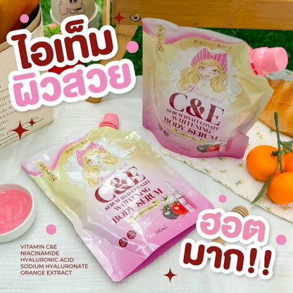 Thai FDA notified Hyaluronate Whitening Body Serum 73-1-6800011656 dermatologist-tested suitable for all skin types brightening hydration care