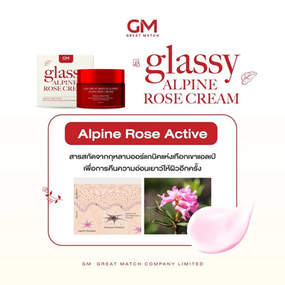 GM Great Match Glassy Alpine Rose Cream – Alpine Stem Cell | Plump, Bright & Anti-Aging
