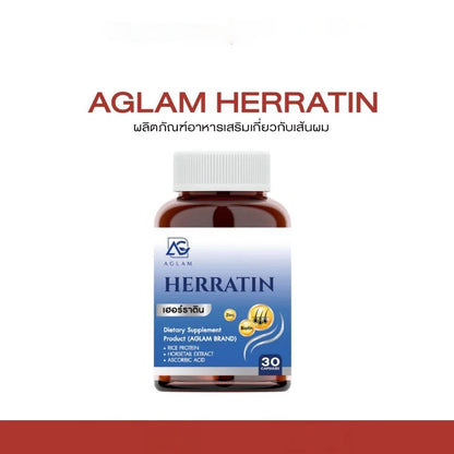 AGLAM HERRATIN 1000mg | Anti-Hair Loss & Growth Supplement 30 Caps
