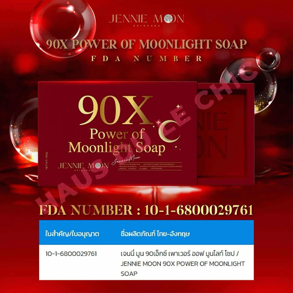 Jennie Moon 90X Power of Moonlight Soap 160g – Luxury Facial Cleansing Bar