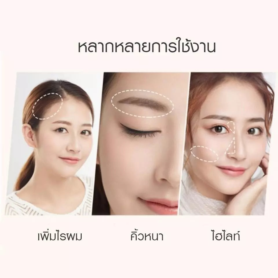 LUMINEE BEAUTY Hairline Powder compact packaging Thailand waterproof hair concealer for thinning hair and gray roots