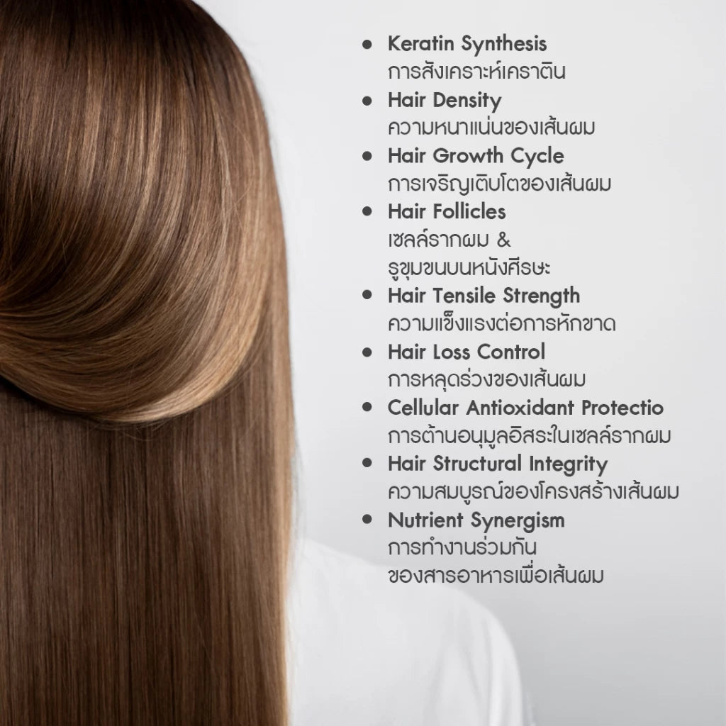 AGLAM HERRATIN capsule close-up hair health formula with L-Methionine L-Cysteine Rice Protein and Zinc