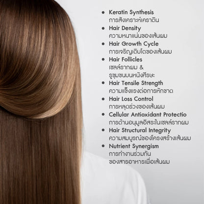 AGLAM HERRATIN capsule close-up hair health formula with L-Methionine L-Cysteine Rice Protein and Zinc